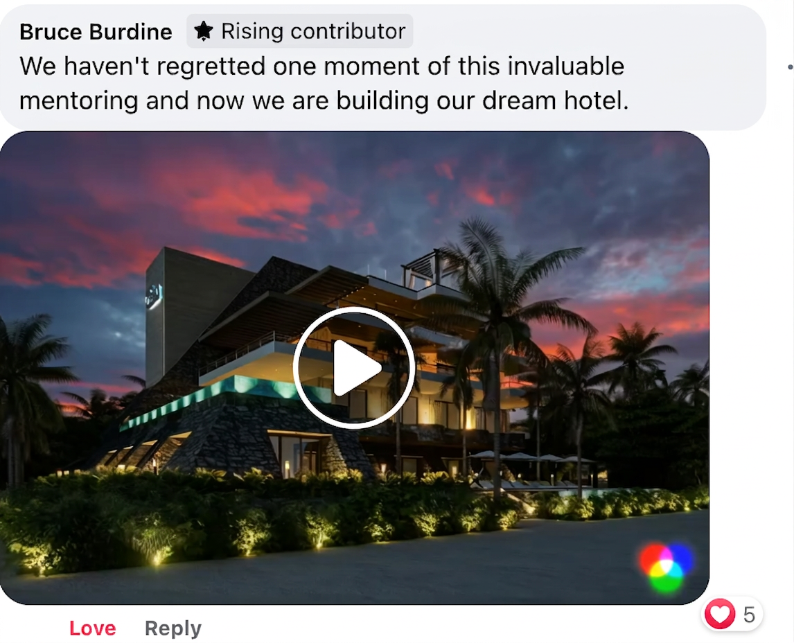 Bruce Burdine: building our dream hotel